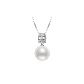 18k Gold White South Sea Pearl Necklace KN00077