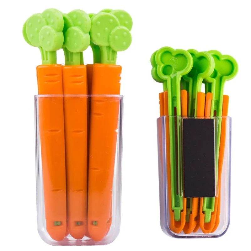 5PC Cartoon Carrot Food Bag Closure Clip