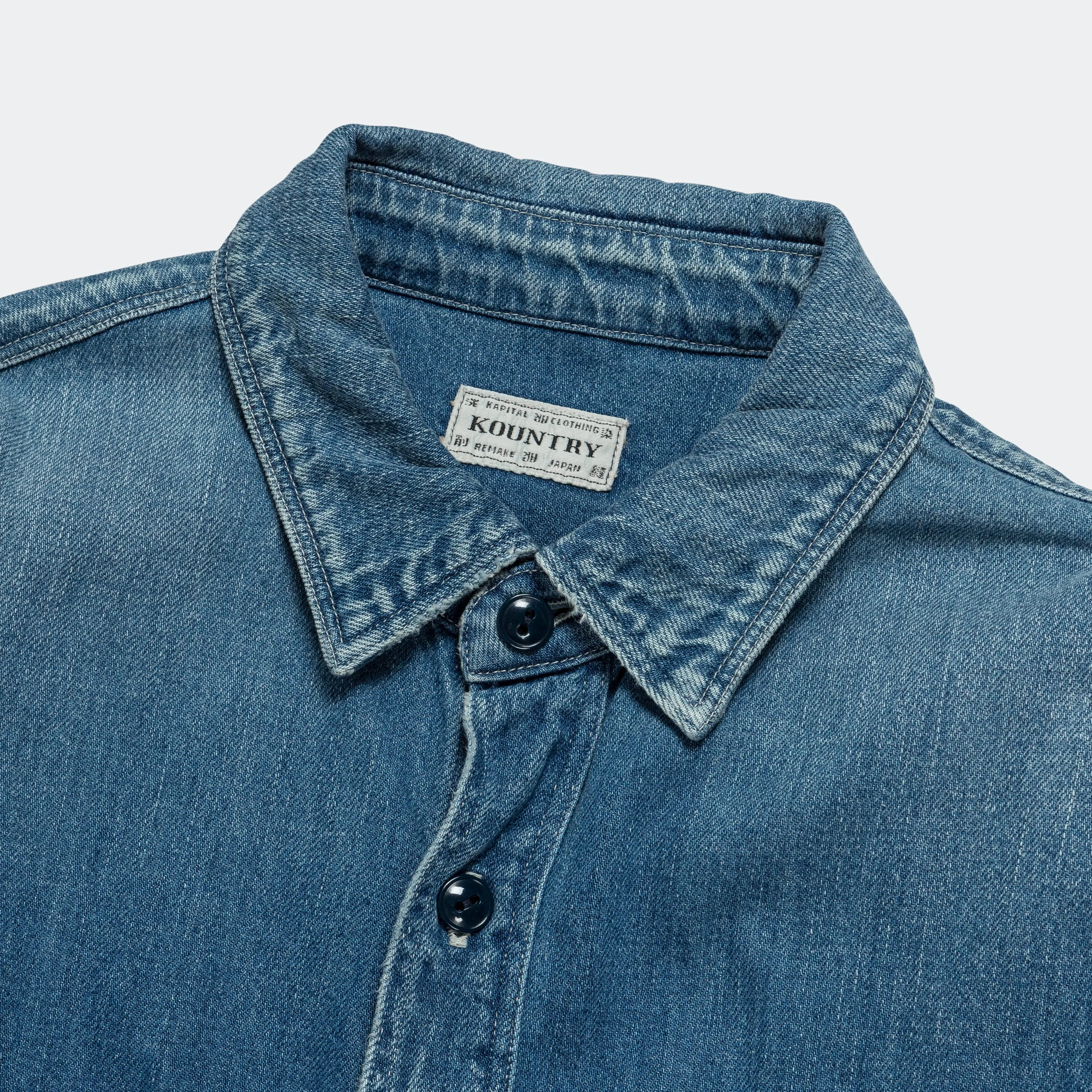 8oz Denim Work Shirt (BONE Embroidery) - Pro