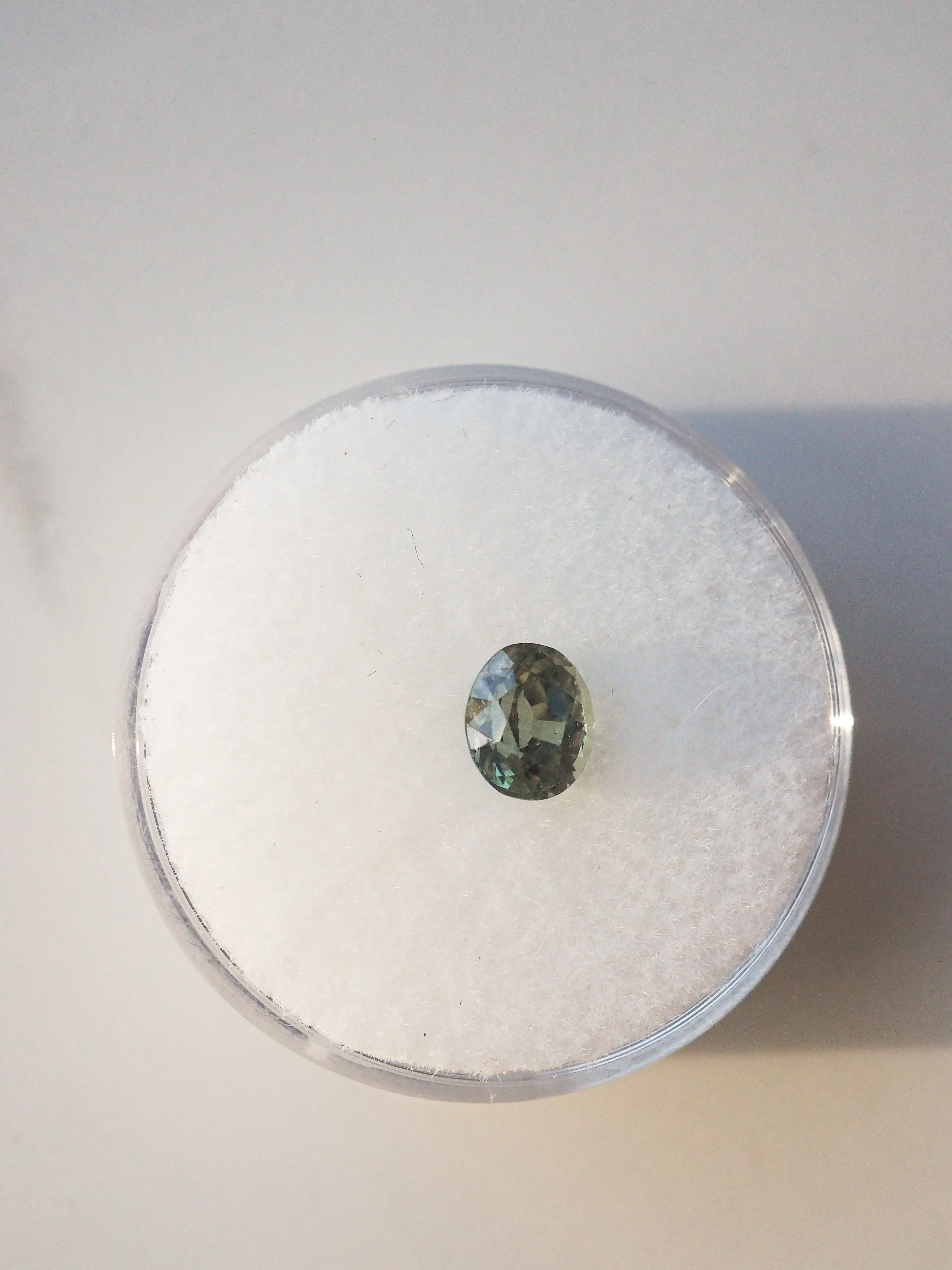 .99 CT OVAL GREEN SAPPHIRE