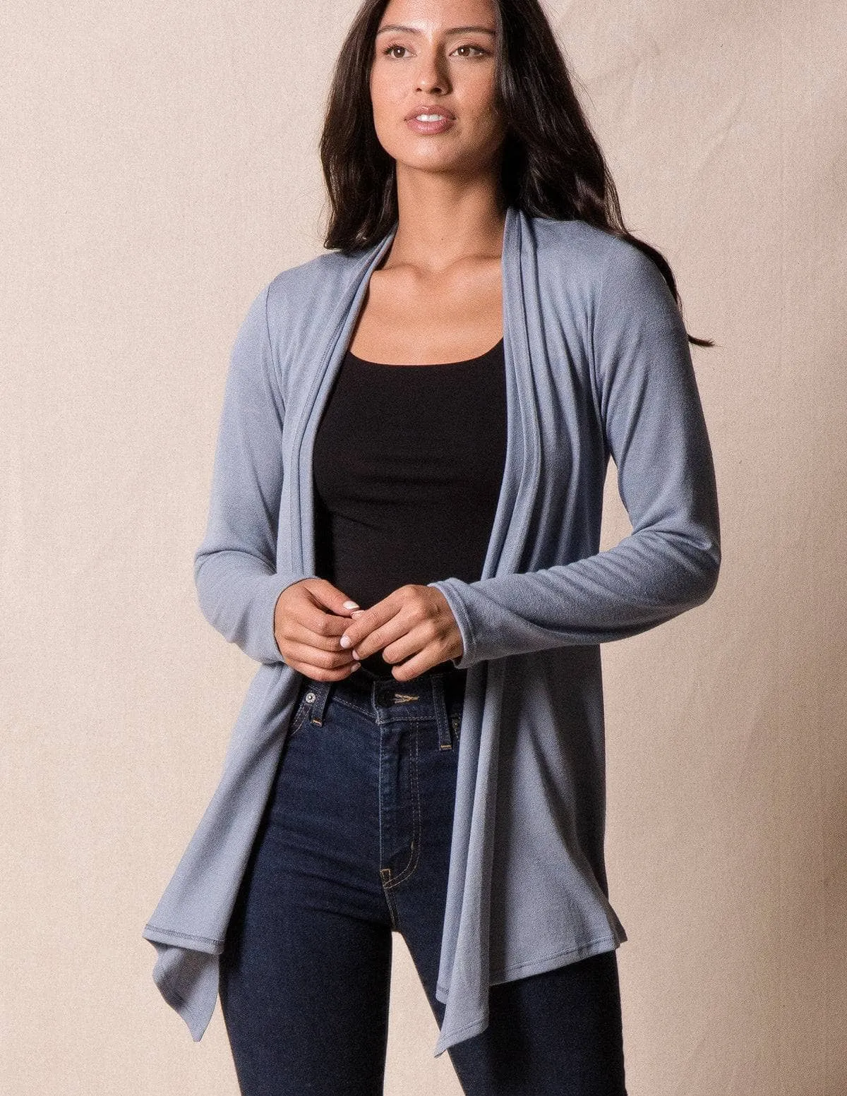 Aria Knit Wrap - Blue Haze