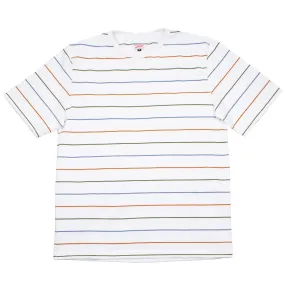 Arpenteur - Match Cotton Jersey - Blue / Olive / Orange Stripes