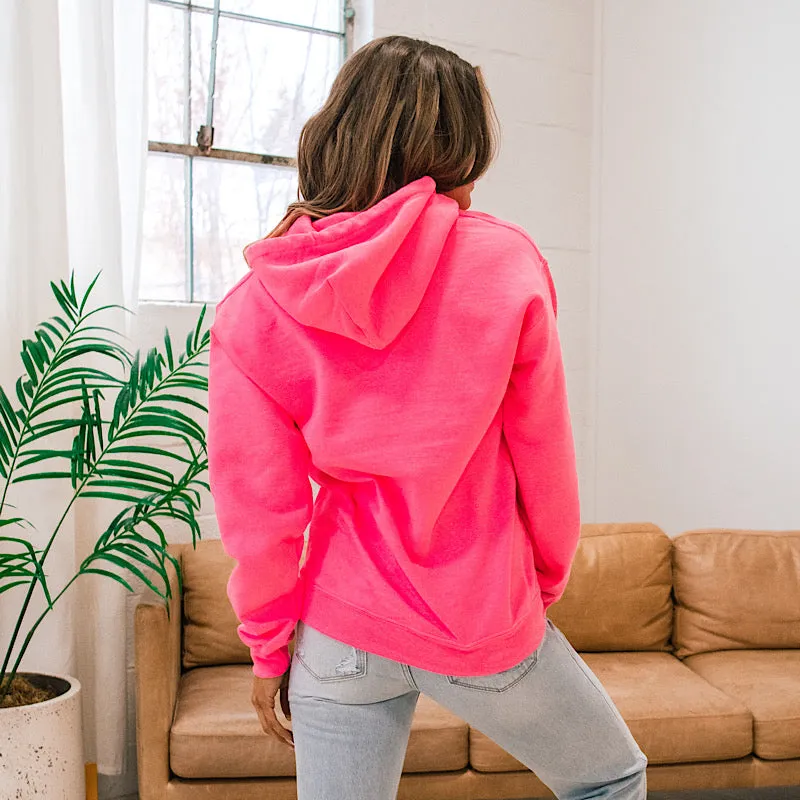 Arrow 22 Neon Pink Hoodie