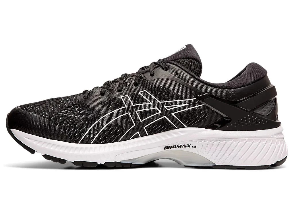 Asics Gel-Kayano 26 Men's Running Shoes - Black/ White