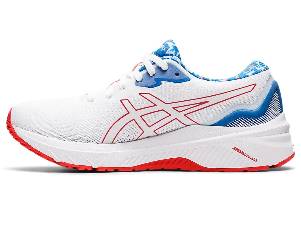 ASICS Women's GT-1000 11 (White/Electric Red)