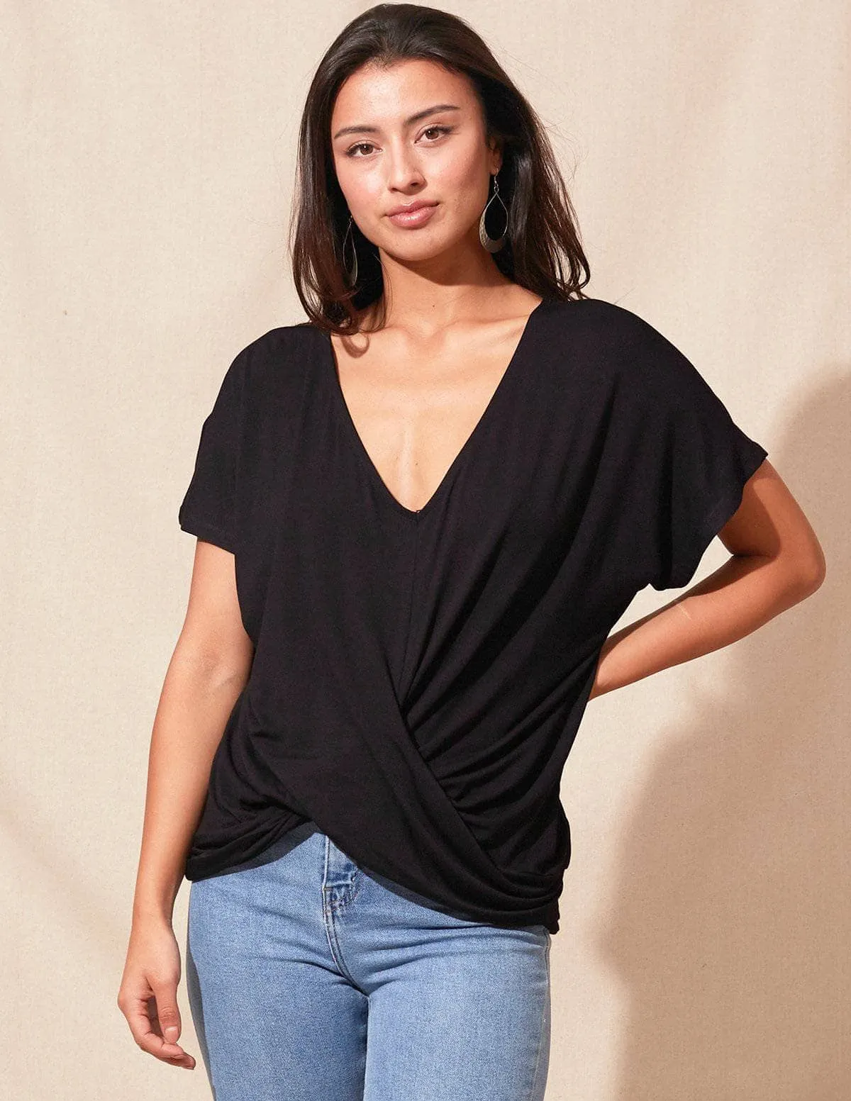 Bamboo Twist Front Top