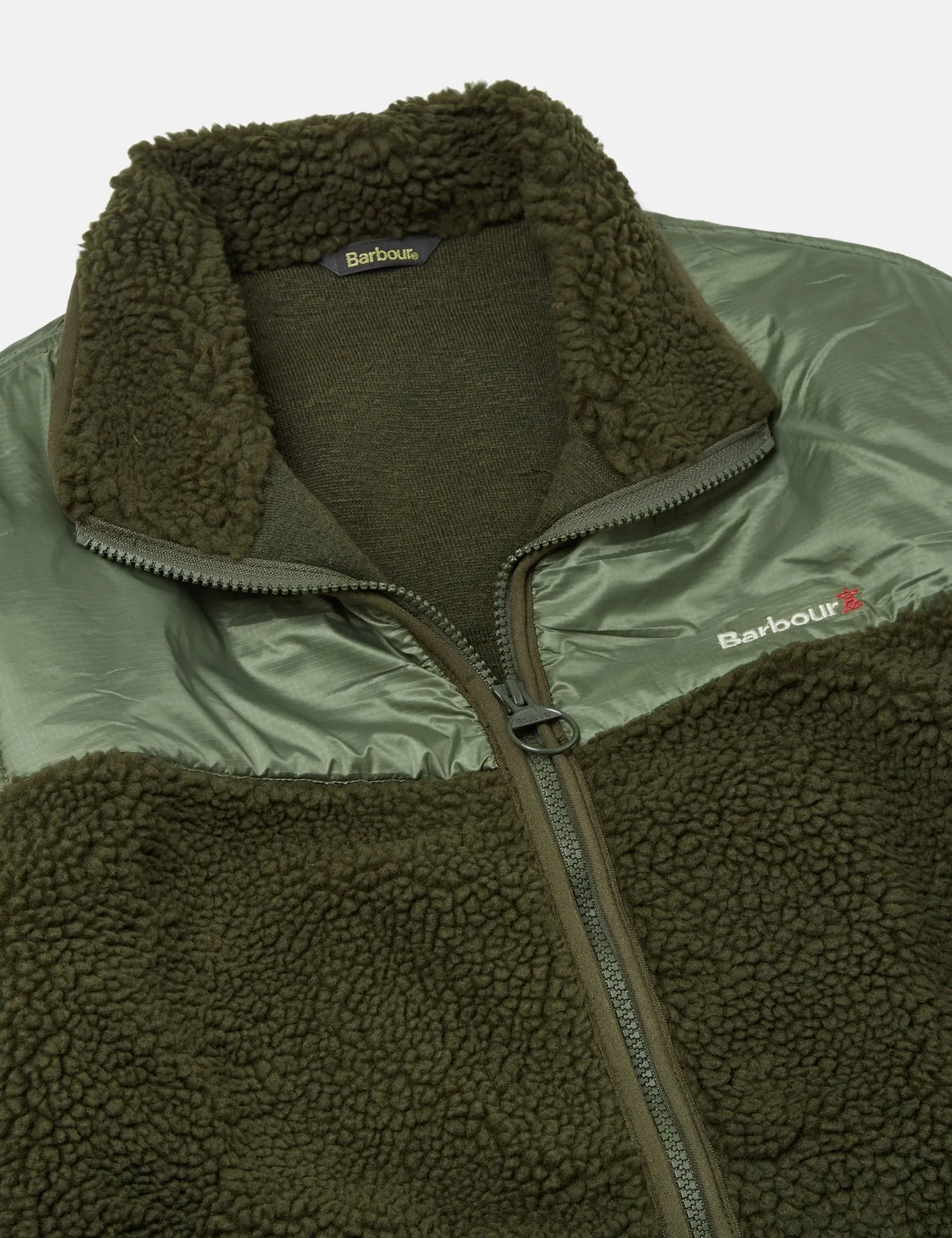 Barbour Axis Fleece Jacket - Olive Green