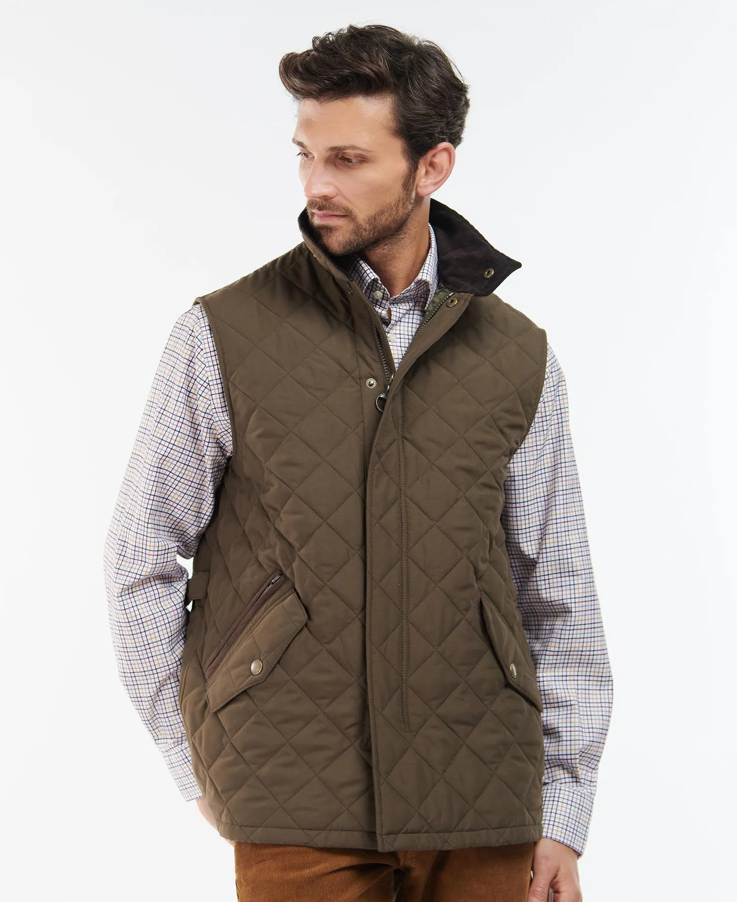 Barbour Shoveler Gilet/Vest - Dark Olive