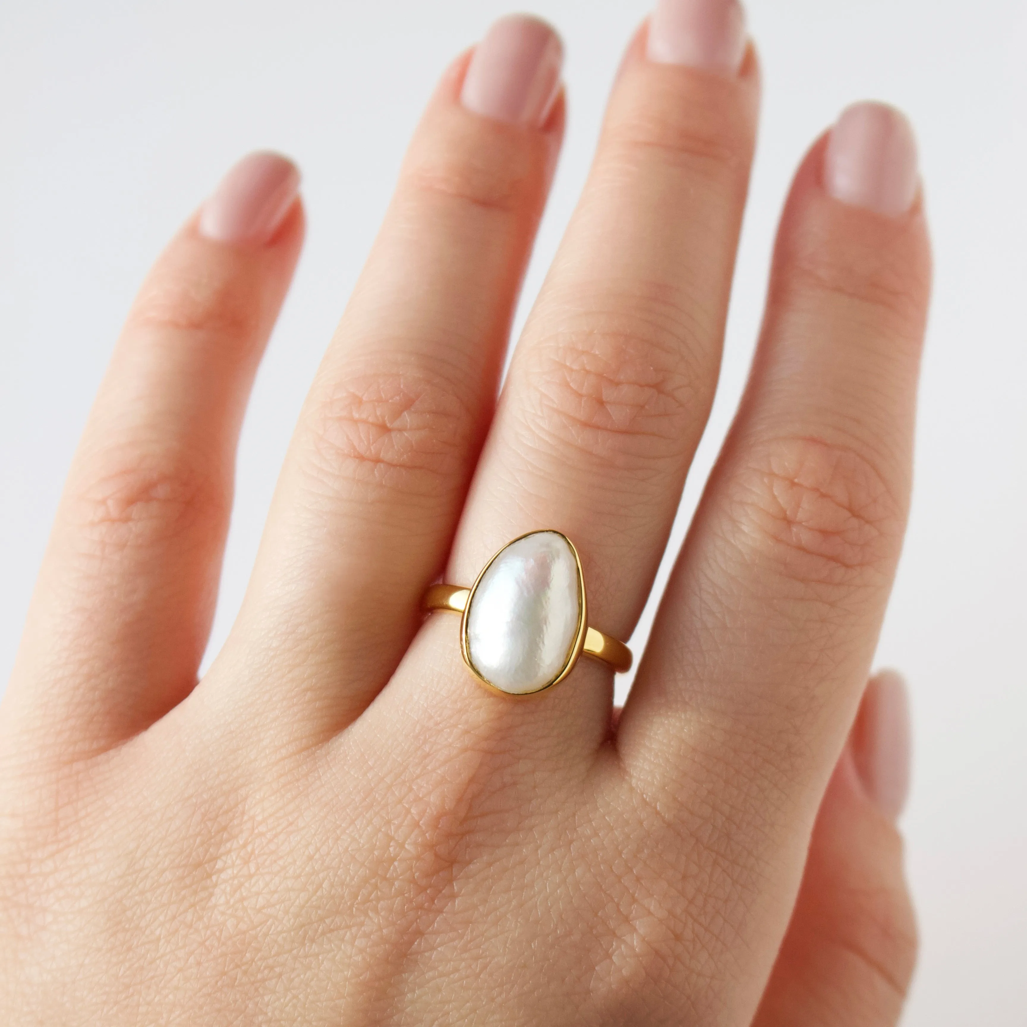 Baroque Pearl Ring