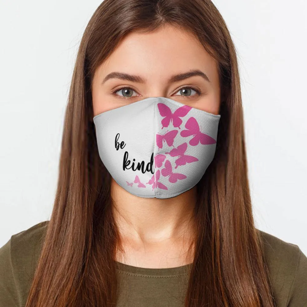 Be Kind Butterflies Face Cover