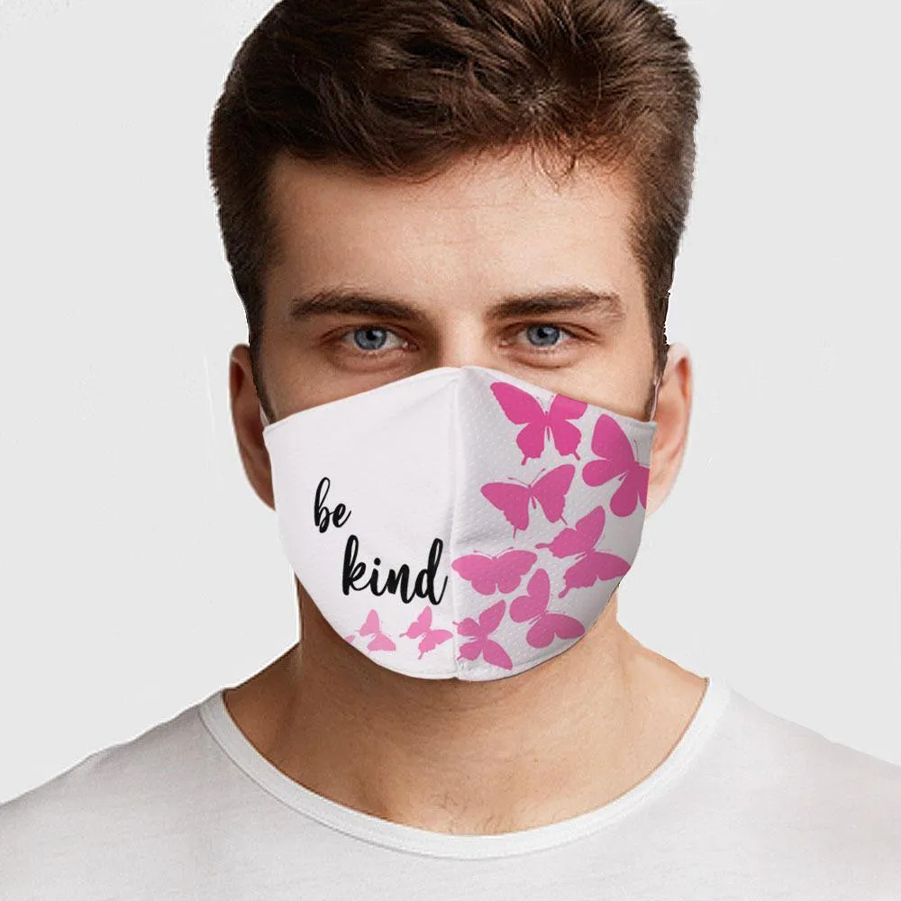 Be Kind Butterflies Face Cover