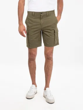 Bermuda gabardine cargo short lake olive