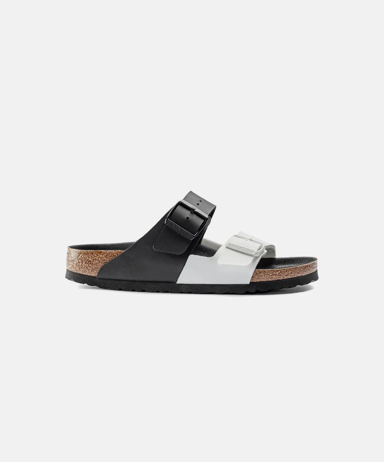 Birkenstock Arizona Split Birko-Flor Black/White Sandals