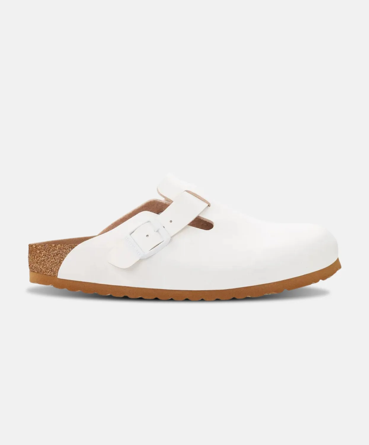 Birkenstock Boston BirkiBuc White Vegan Clogs