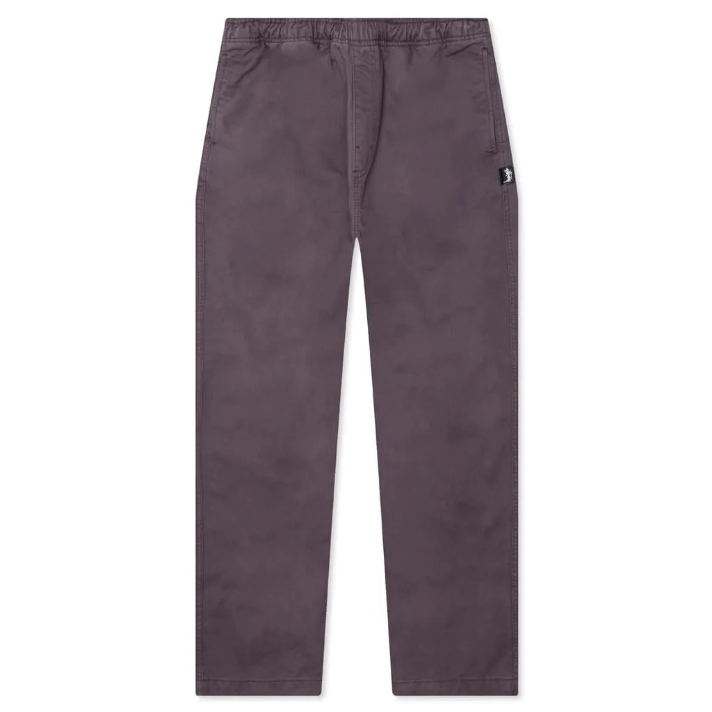 Brushed Beach Pant - Wine