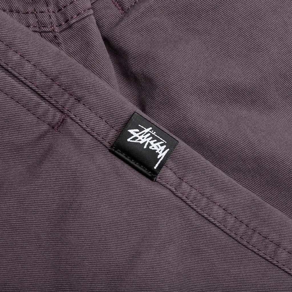 Brushed Beach Pant - Wine