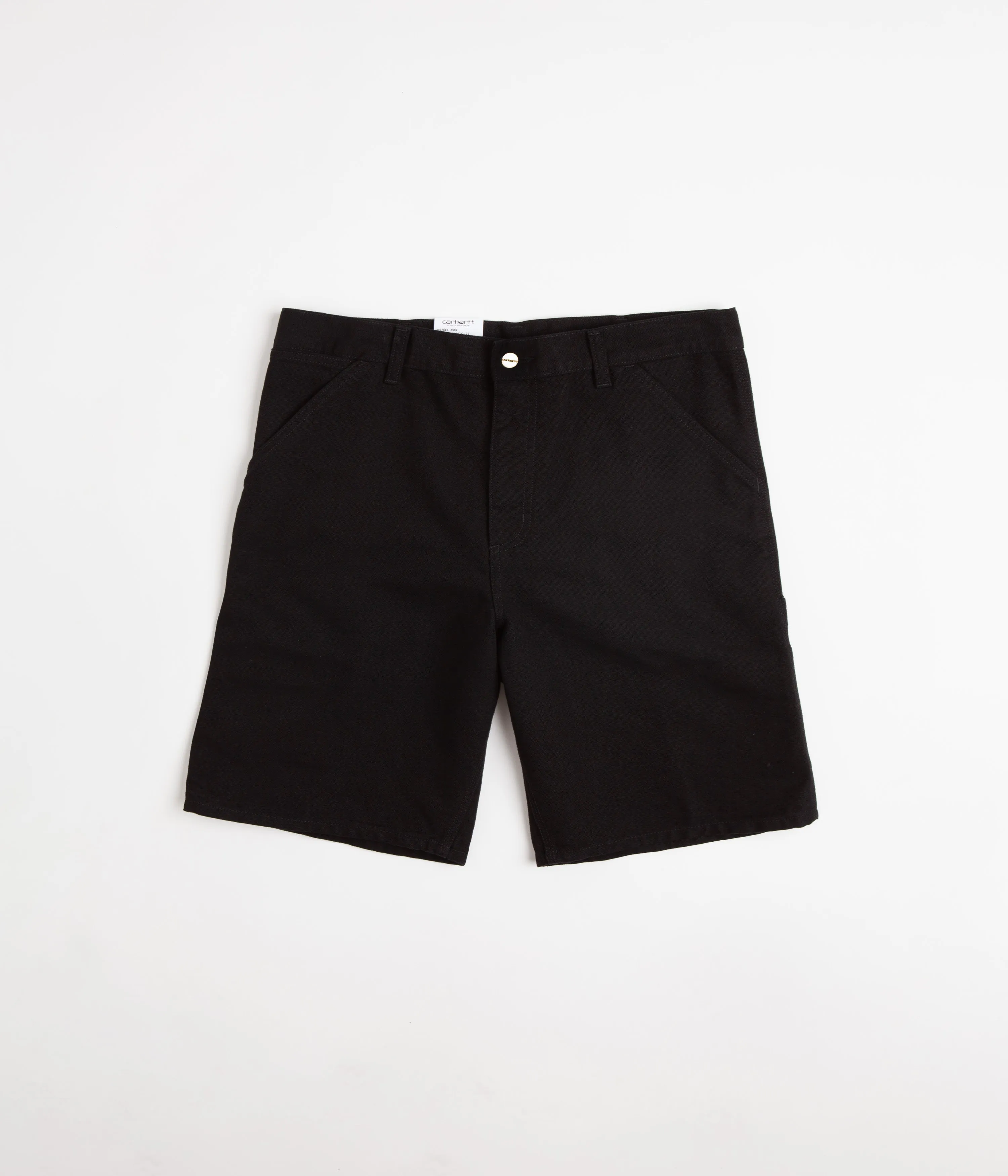 Carhartt Single Knee Shorts - Black Rinsed