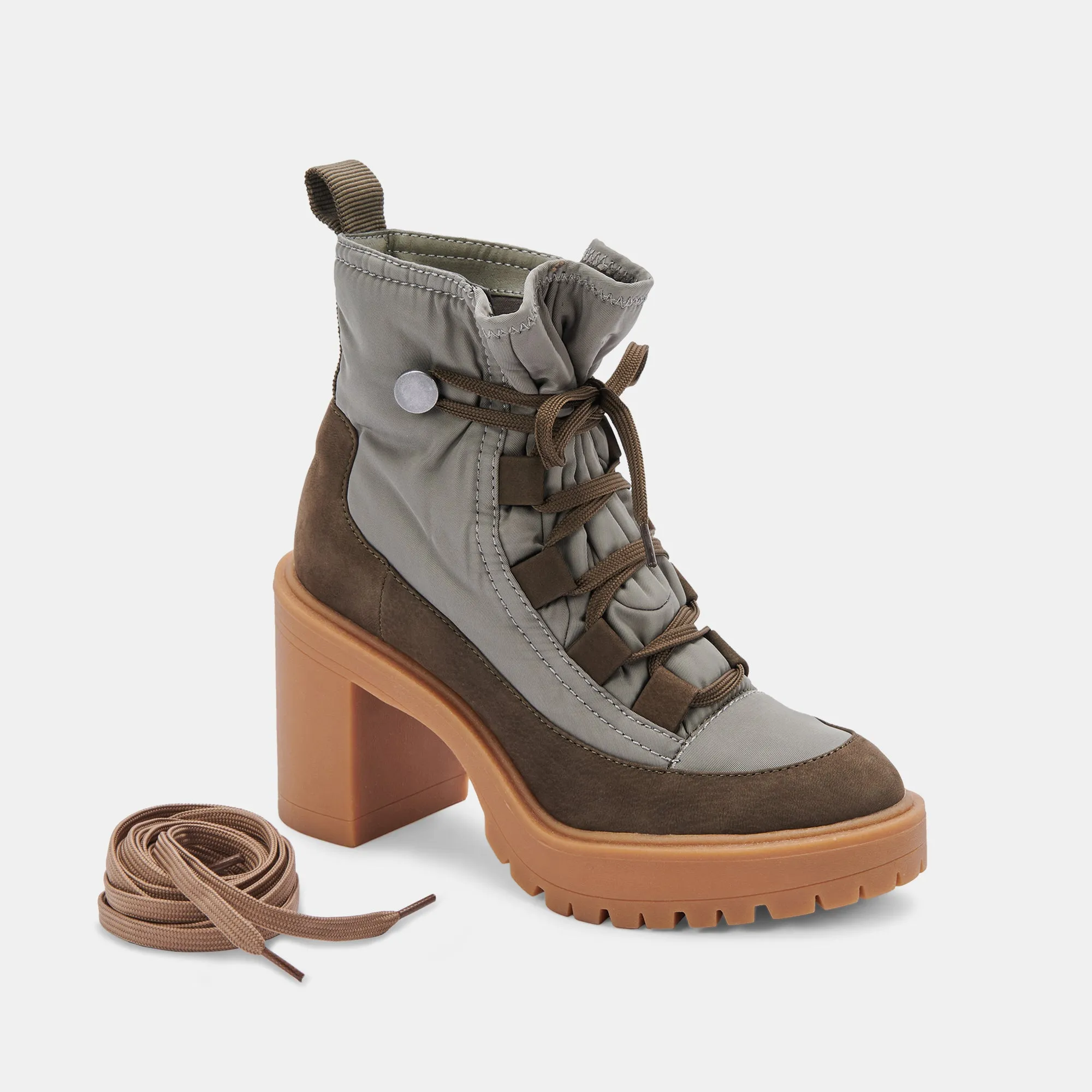 CELIDA BOOTS OLIVE MULTI NYLON - re:vita