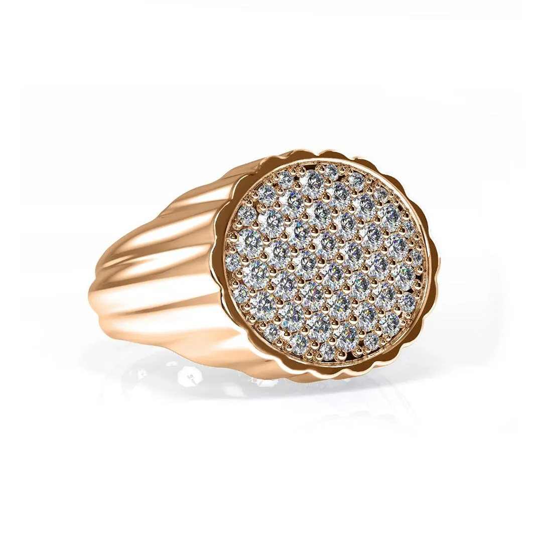 Chorost & Co. Private Collection 14K Rose Gold 0.75ct Diamond Men's Ring