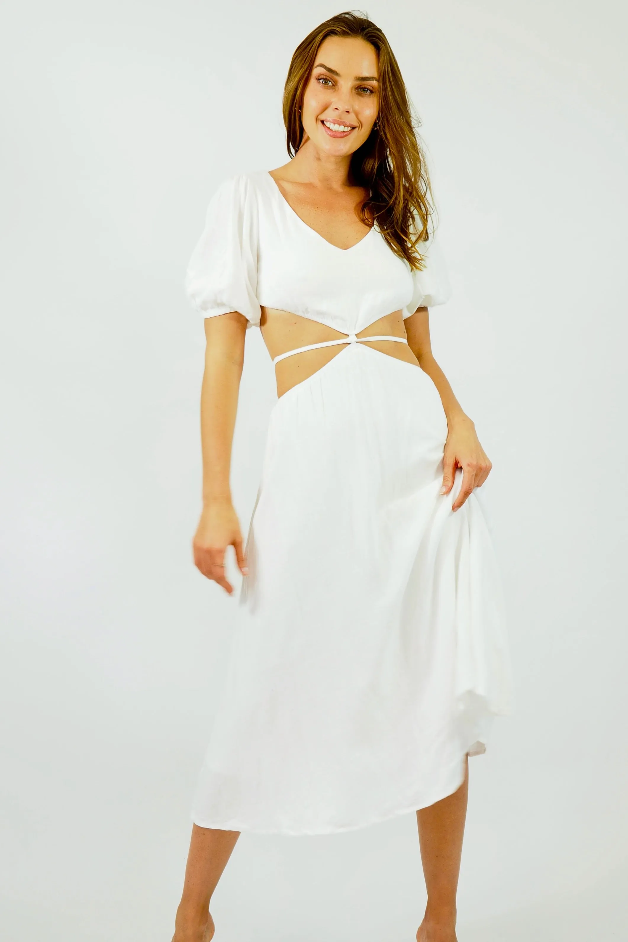 Ciara Dress - White