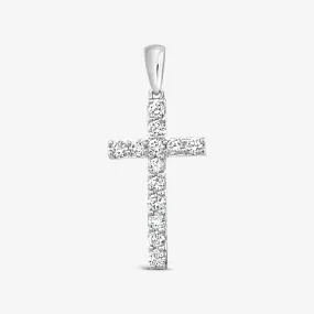 Classic 0.45CT Diamond Cross Pendant