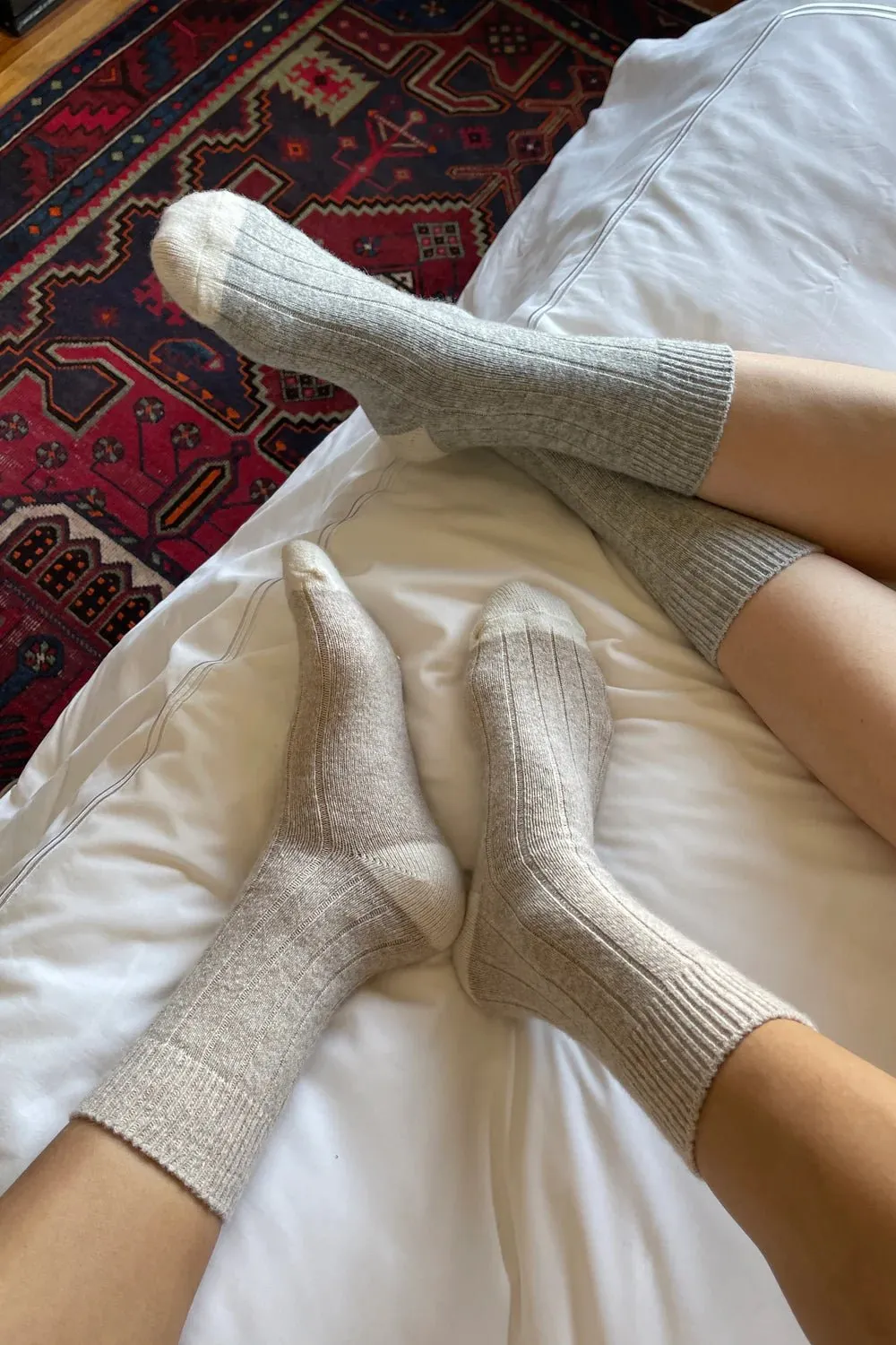 Classic Cashmere Socks - Grey Melange