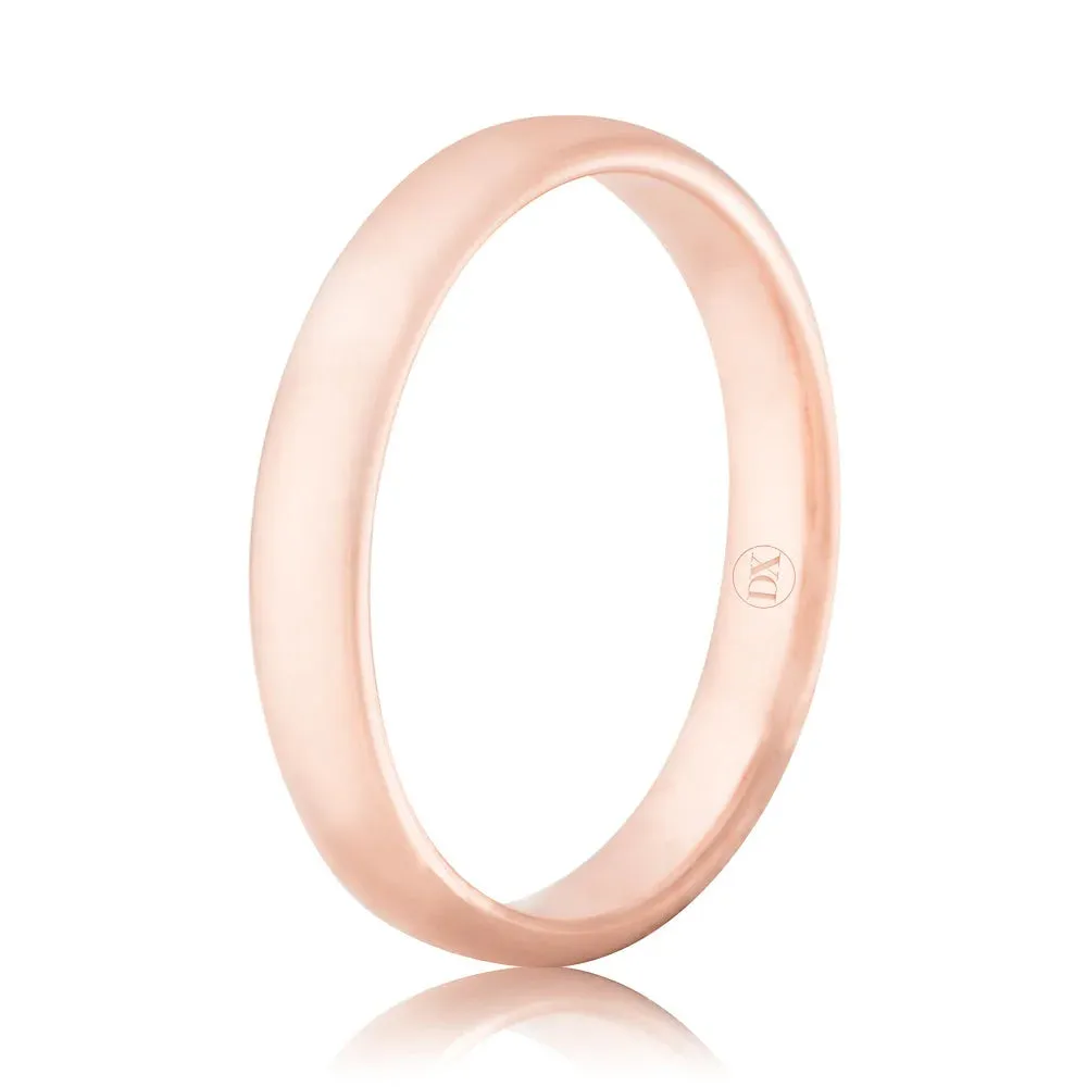 Classic Comfort 3mm - 9ct Rose Gold