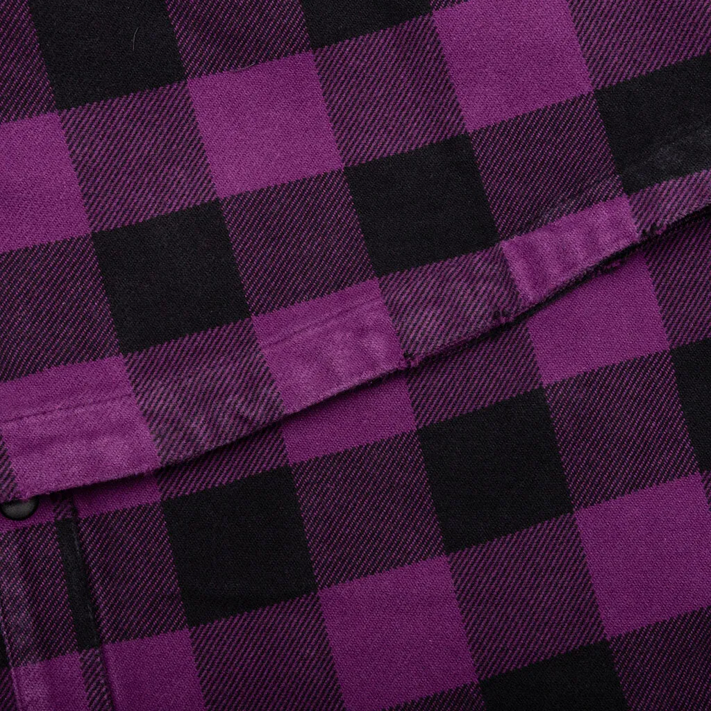 Classic Logo Overshirt - Purple/White