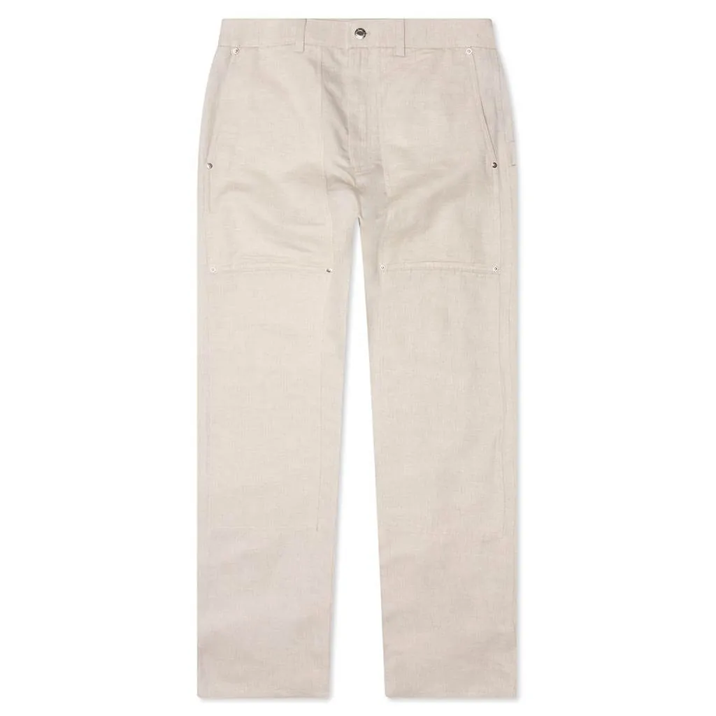 Cotton-Linen Carpenter Pant - Twill/Natural