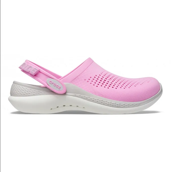 Crocs women's sabot slipper LiteRide 360° Clog 206708 6SW pink-grey 