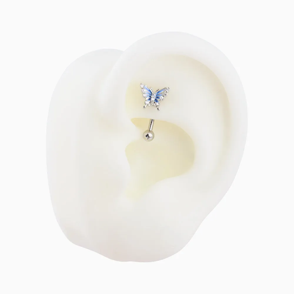 Delicate Butterfly Curved Barbell