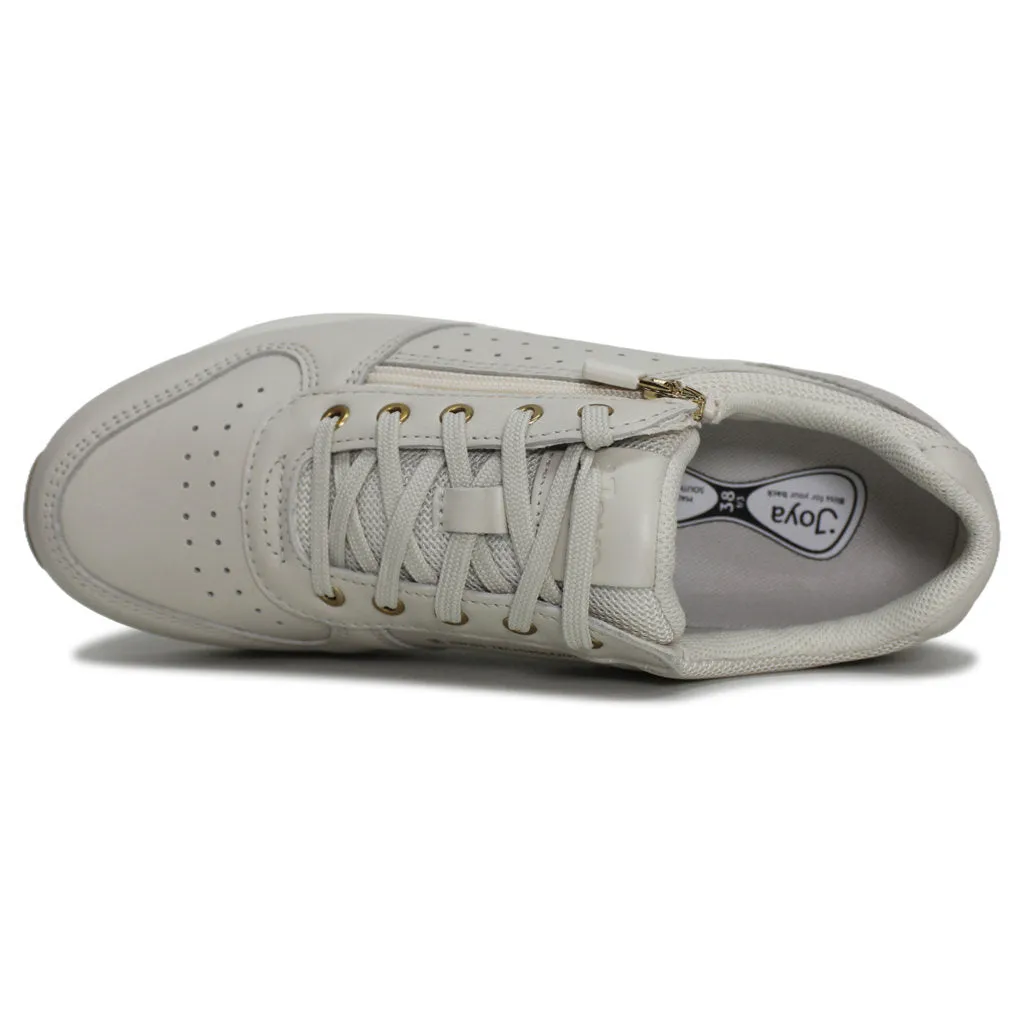 Dynamo Zip Leather Textile Women's Low Top Sneakers