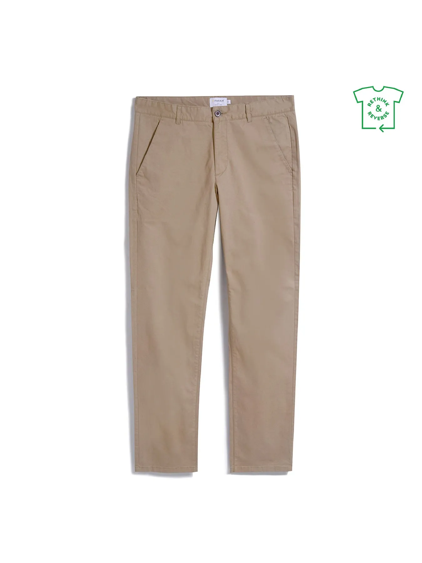 Elm Regular Slim Fit Chinos In Beige