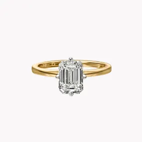 Emerald Cut Solitaire Engagement Ring