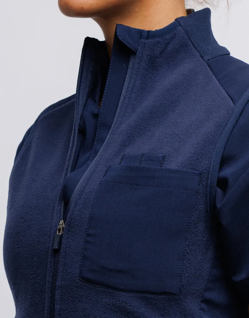 Essential Fleece Vest - True Navy