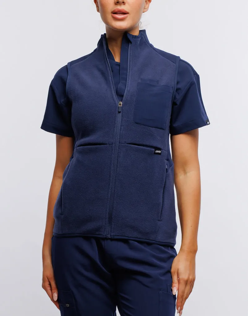 Essential Fleece Vest - True Navy