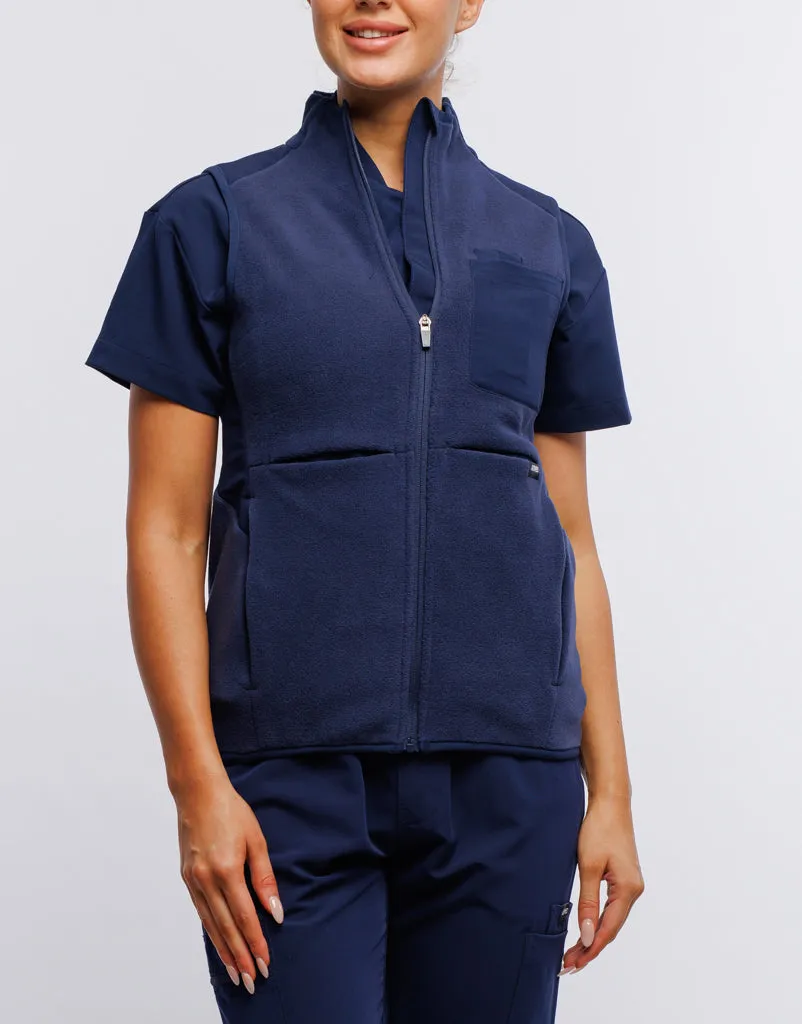 Essential Fleece Vest - True Navy