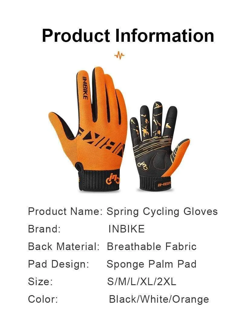 Finger MTB Gloves Touch Screen Cycling Gloves Anti-slip Bicycle Gloves For Men Women Sport Motorcycle MTB Bike Glove