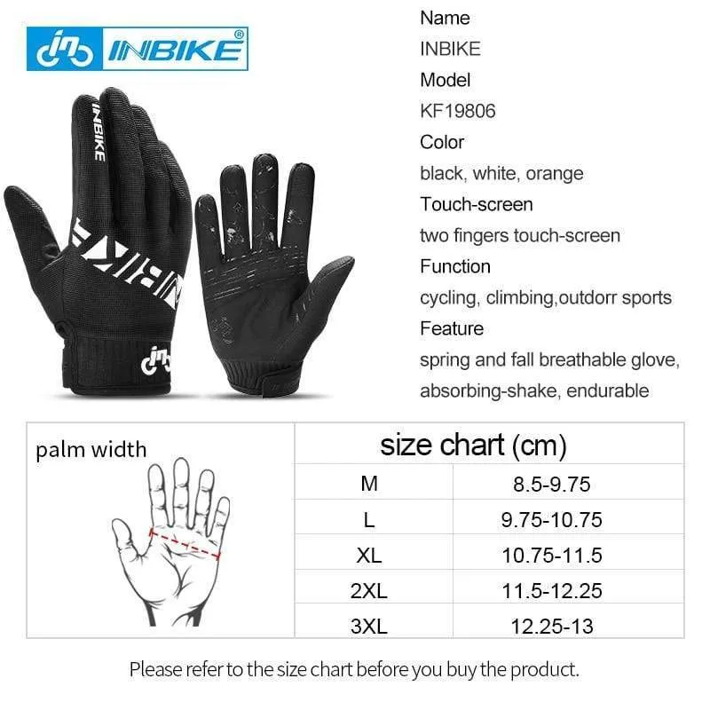 Finger MTB Gloves Touch Screen Cycling Gloves Anti-slip Bicycle Gloves For Men Women Sport Motorcycle MTB Bike Glove