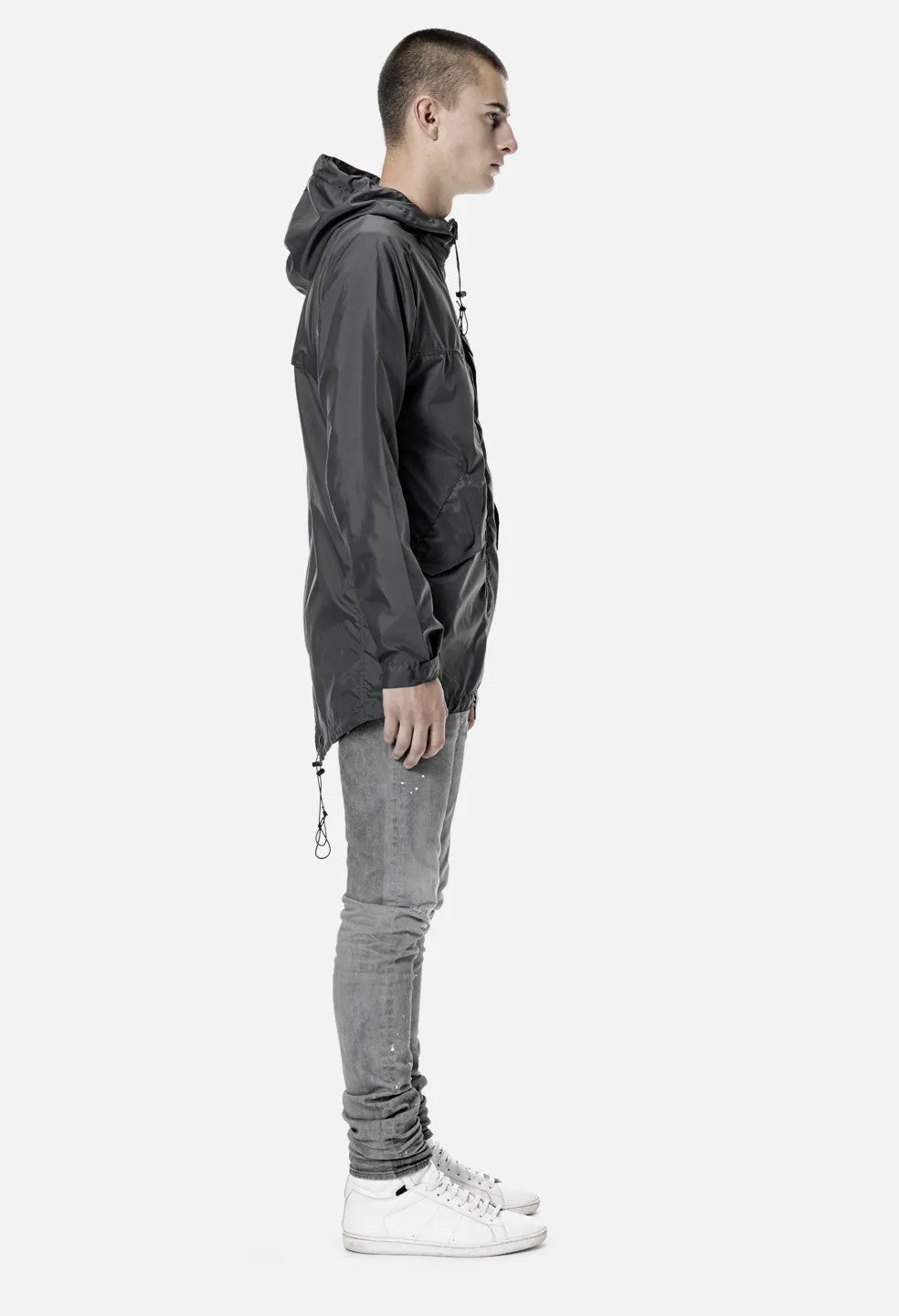 Fishtail Raincoat / Charcoal