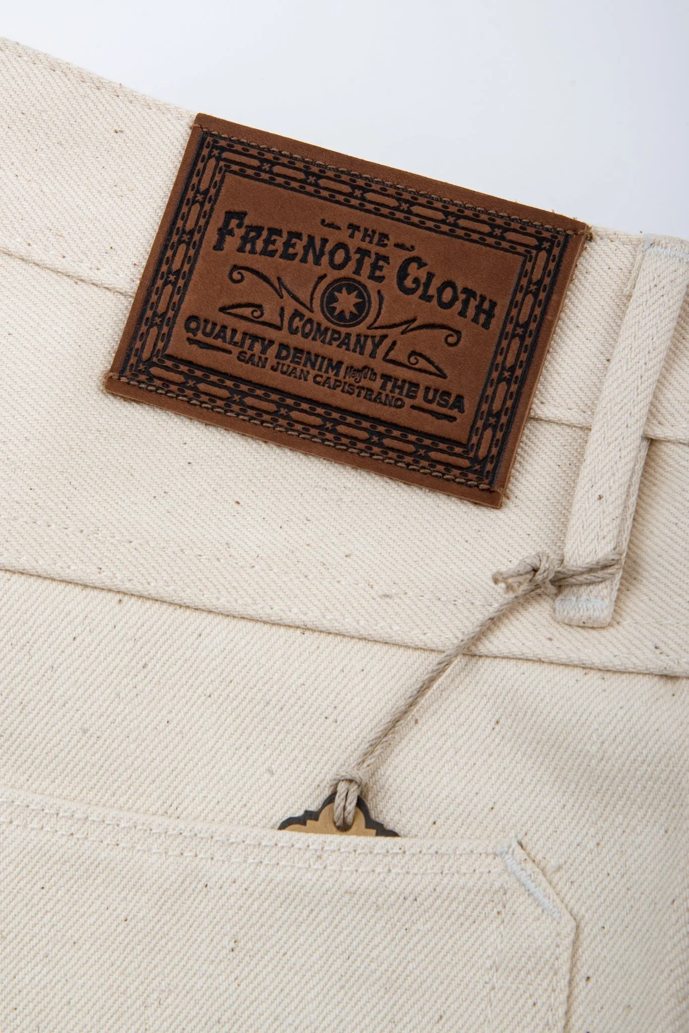 Freenote Cloth - Belford Straight 14oz Ecru Denim