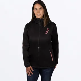 FXR Women's Pulse Softshell Black/Dusty Rose