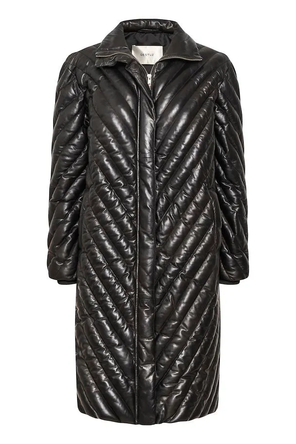 GESTUZ RosellaGZ Puffer Leather Coat