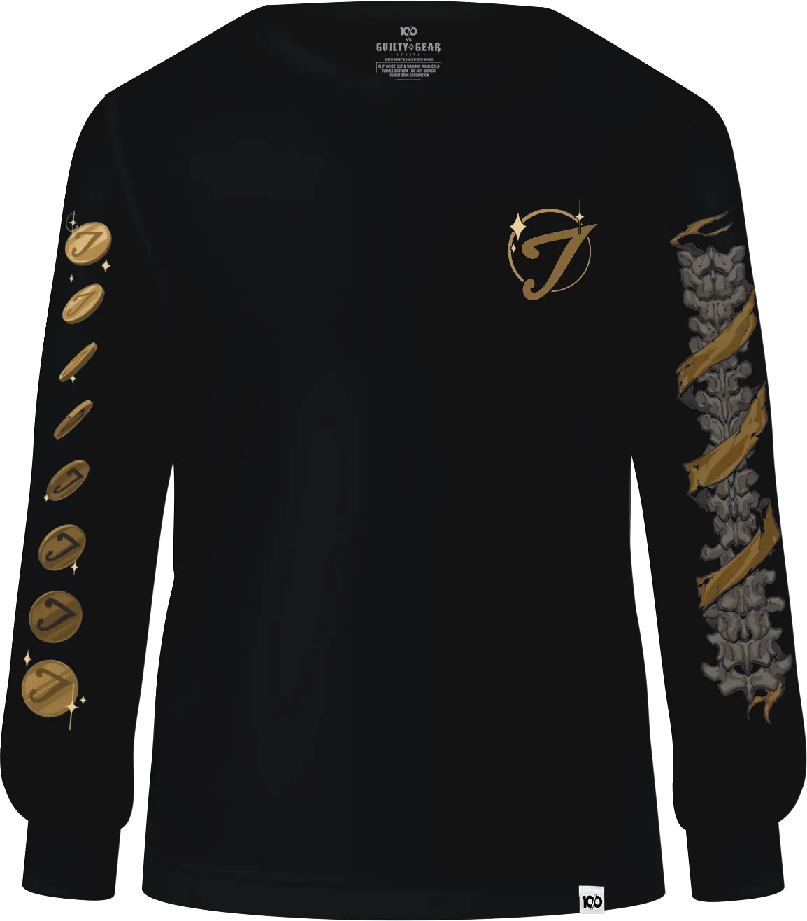 GUILTY GEAR - 'Johnny Original Bet' Long Sleeve Shirt - Black