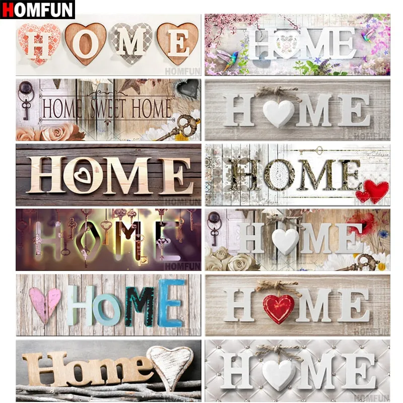 HOMFUN Full Square/Round Drill 5D DIY Diamond Painting Home Decoration sticker