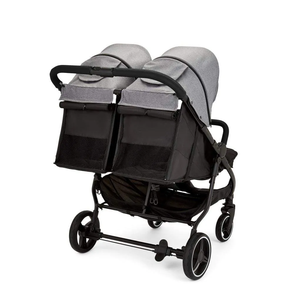 Ickle Bubba Venus Prime Double Stroller - Black / Space Grey / Black