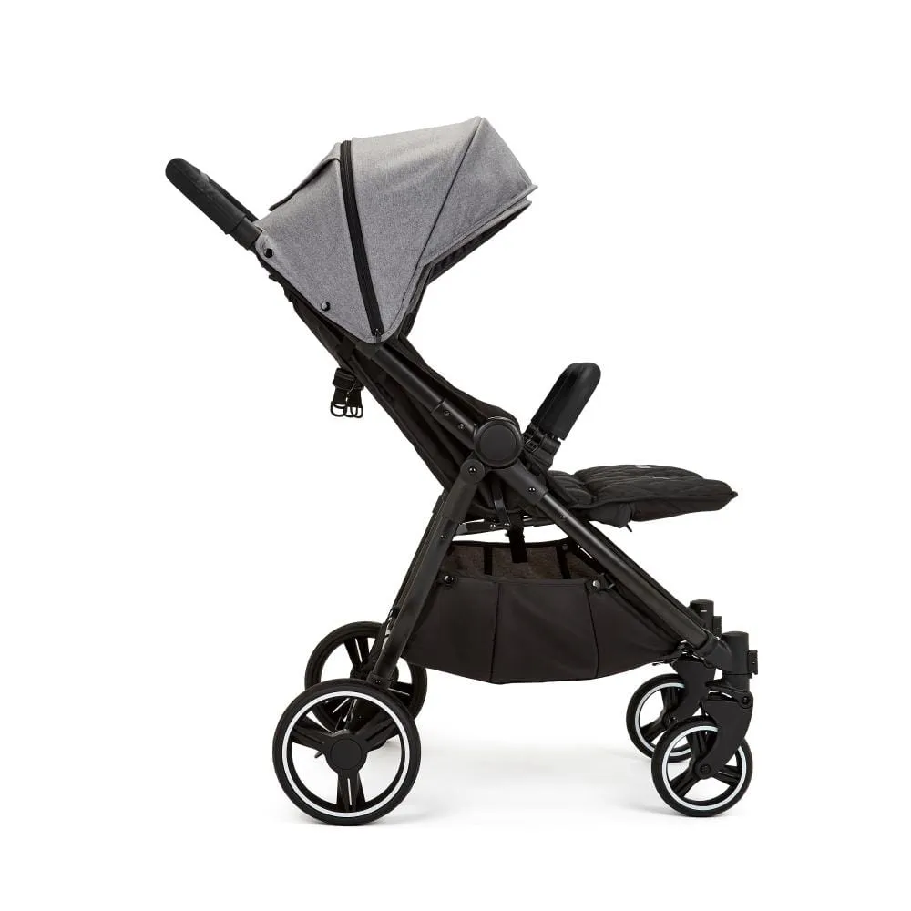 Ickle Bubba Venus Prime Double Stroller - Black / Space Grey / Black