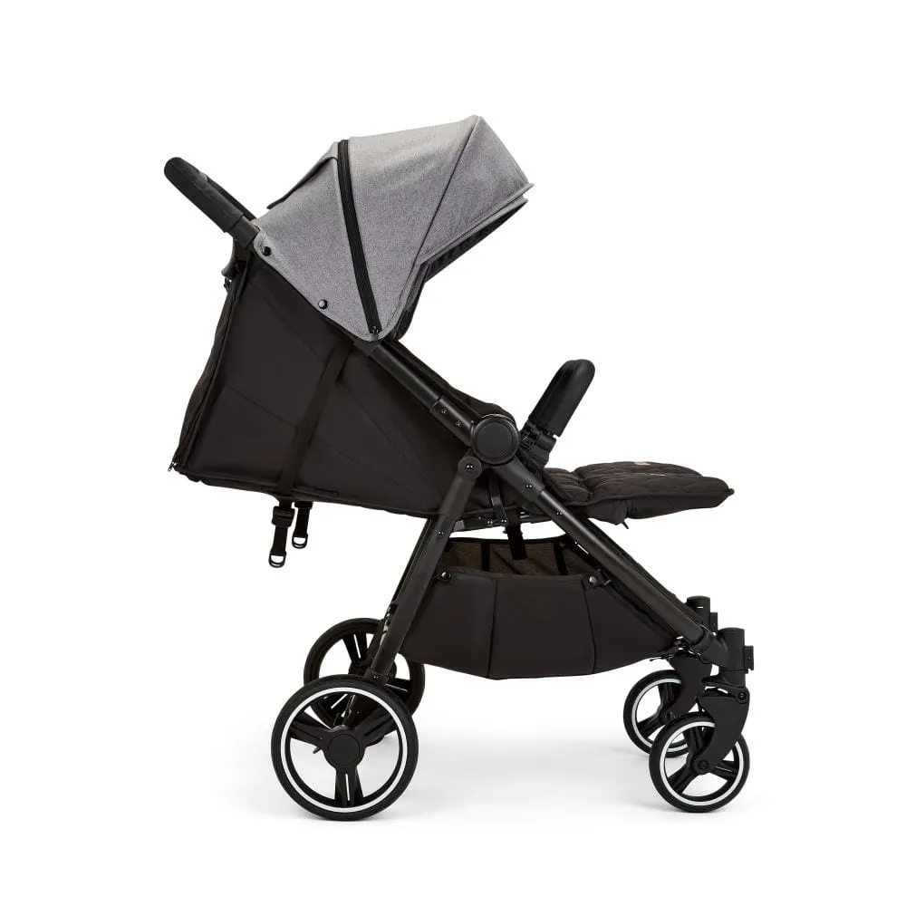 Ickle Bubba Venus Prime Double Stroller - Black / Space Grey / Black