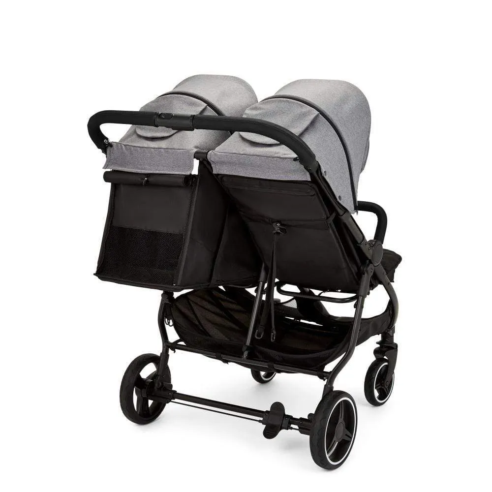 Ickle Bubba Venus Prime Double Stroller - Black / Space Grey / Black