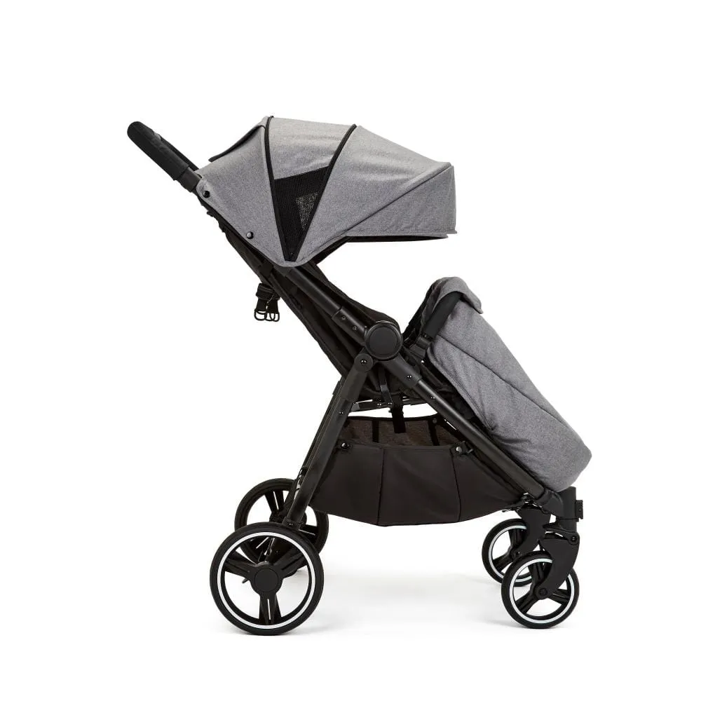 Ickle Bubba Venus Prime Double Stroller - Black / Space Grey / Black